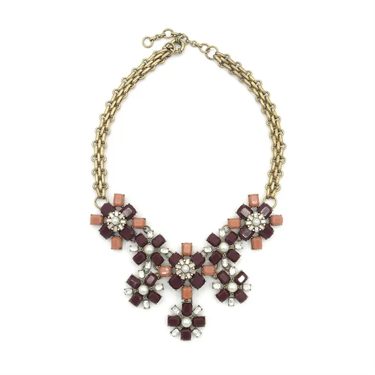 Necklace Fjuri Burgundy