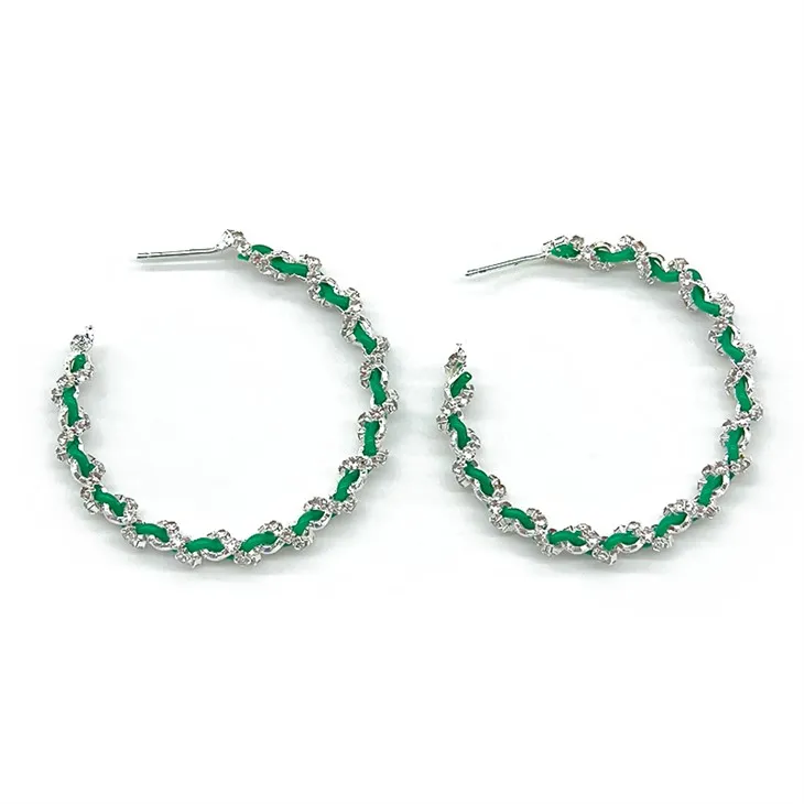 Earring Gemstone Texture aħdar